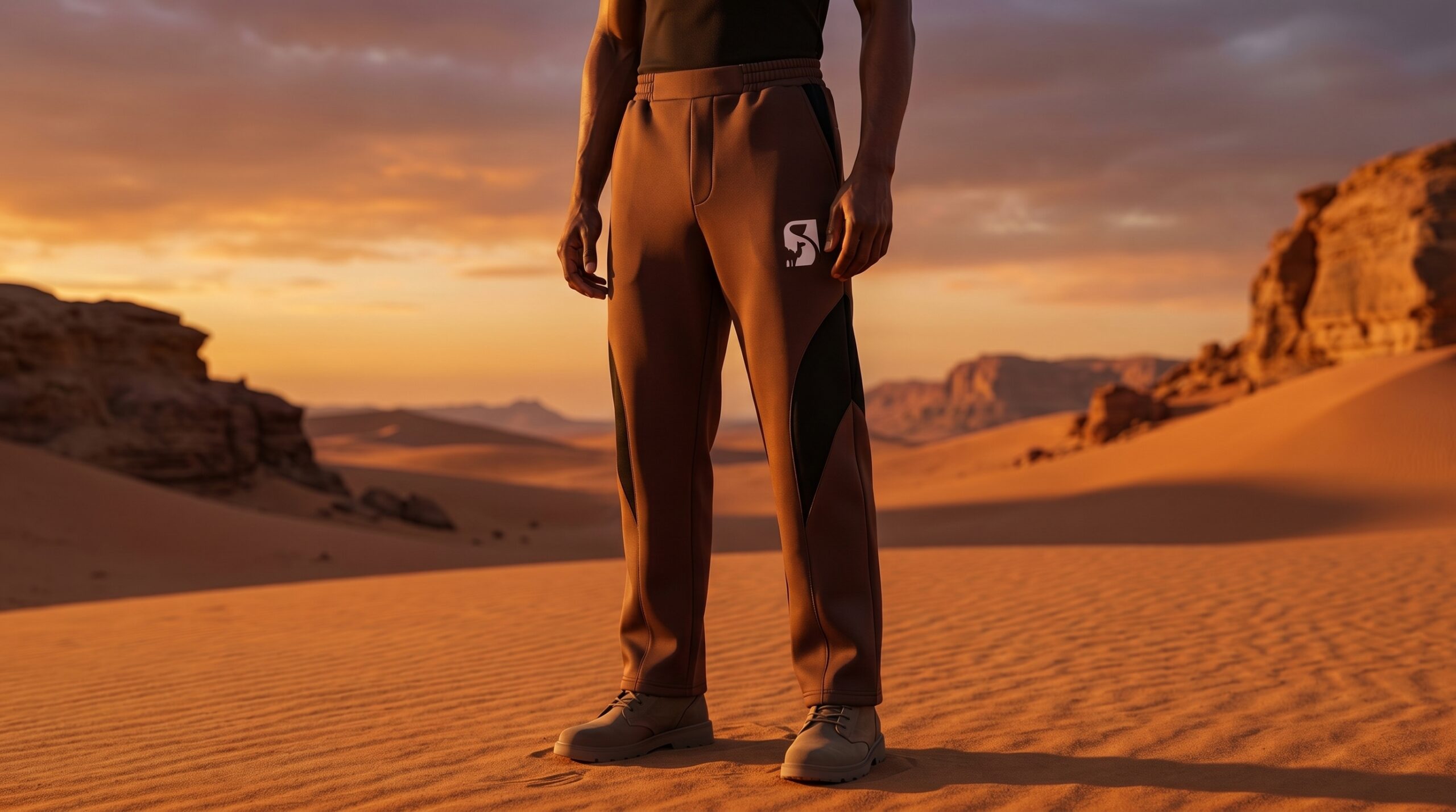 Model in Sunset Environment